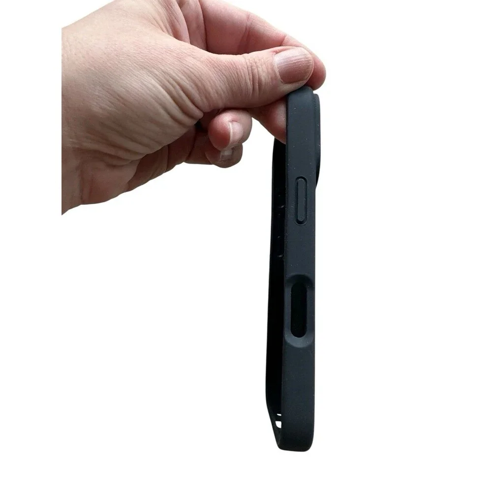 JETech Iphone 16 Pro Black Liquid Silicone Black Phone Case